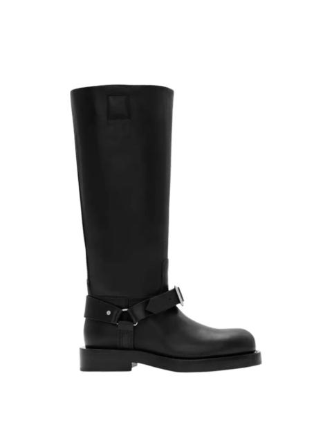 Burberry Burberry Womens Saddle Knee-High Leather Boots