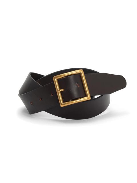 visvim PLAIN BELT 40MM DK.BROWN