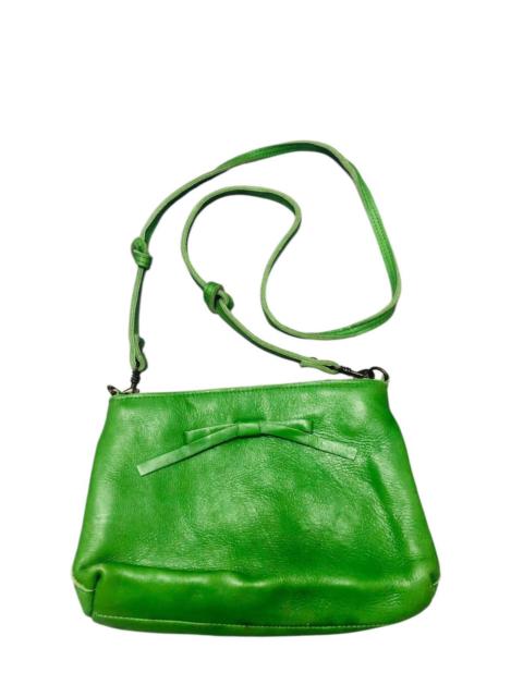 Japanese Brand - Pure leather green sling bag