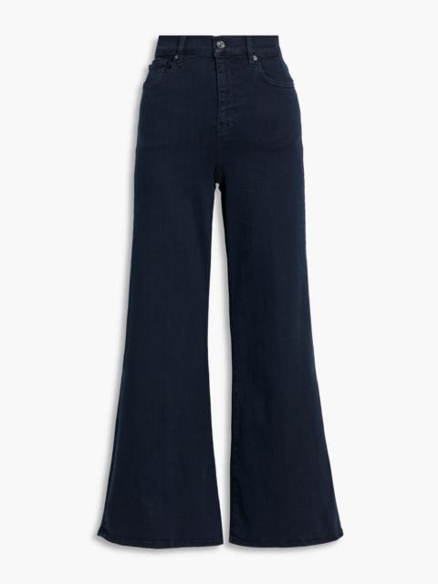 FRAME Le Palazzo Crop high-rise wide-leg jeans
