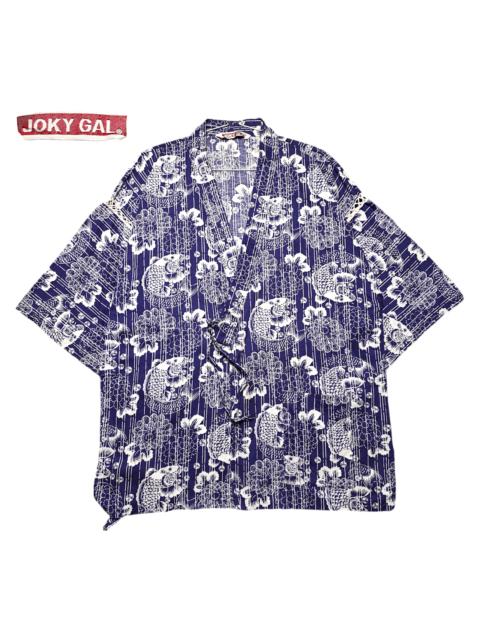 Other Designers Japanese Brand - Kimono Fish Koi Full Print