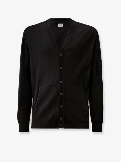 C.P.COMPANY - C.P.Company Cotton Cardigan With Logo Detail