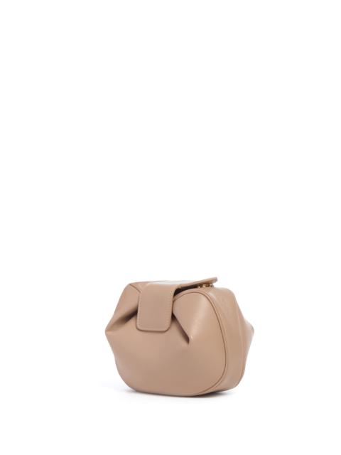Soft Demi Clutch in Nude Nappa Leather