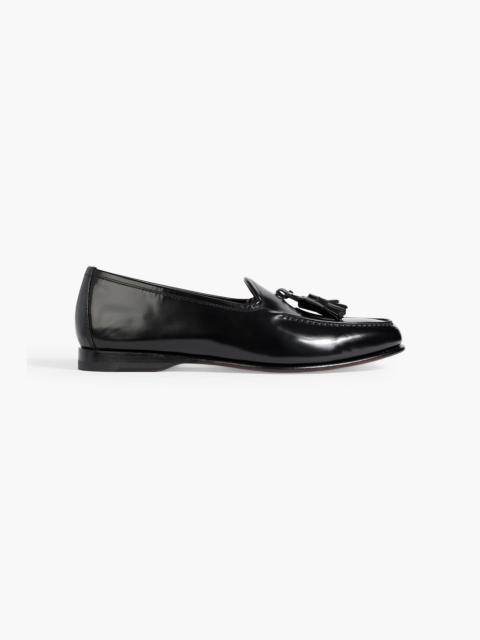 Santoni Andrea tasseled glossed-leather loafers