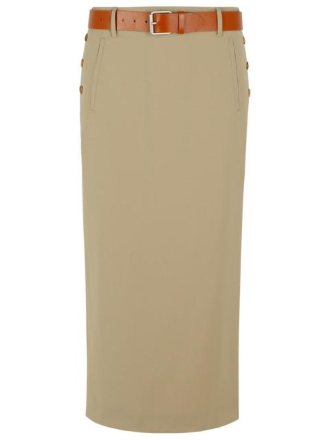 Moschino Moschino Beige Virgin Wool Skirt Women