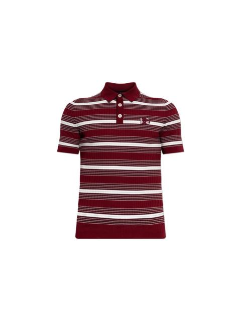Dolce & Gabbana DOLCE & GABBANA Red stripes Polo Shirt New & Authentic (Men'