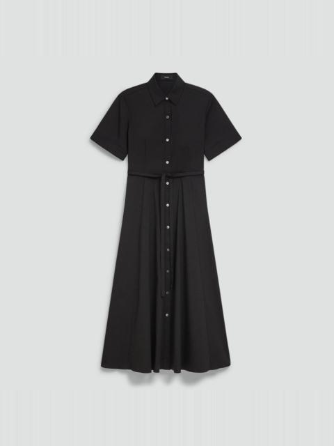 Theory Belted Shirt Dress in Good Poplin