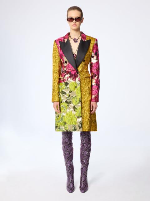 NINA RICCI Patchwork Jacquard Frock Coat