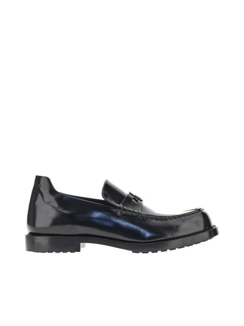 BALENCIAGA Balenciaga Spazzolato Leather Loafers Black Men