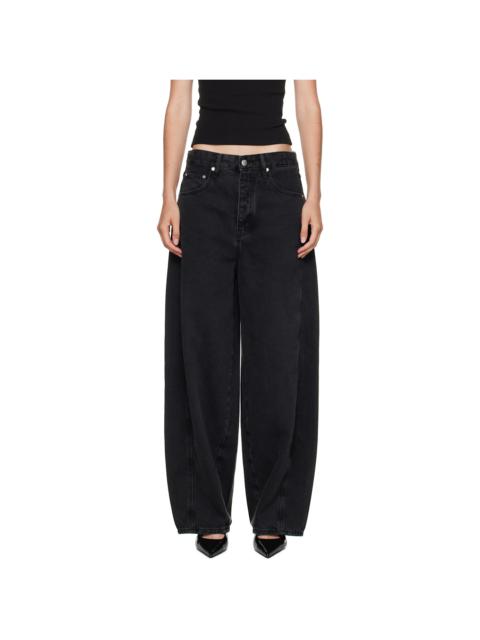 Black Outland Denim Edition Mid Rise Balloon Jeans