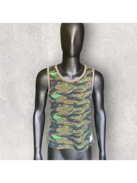 UNDERCOVER AW01 Undercover Tiger Stripe Camo Waffle Tank Top