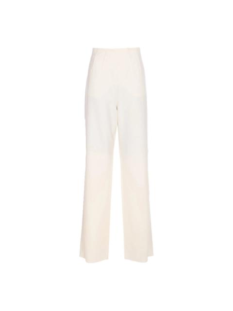 Max Mara Max Mara Pianoforte White Trousers - High-Waisted Trousers Women