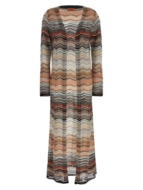 Missoni Chevron lamé cardigan
