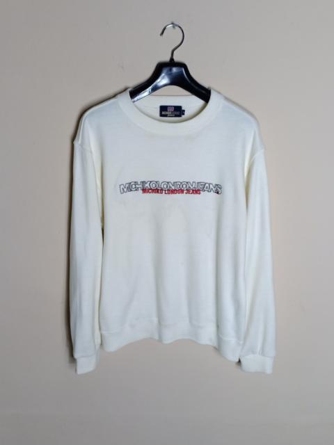 Other Designers Michiko Koshino - Final Drop🔥Michiko London Jeans Embroidery Logo Sweatshirt
