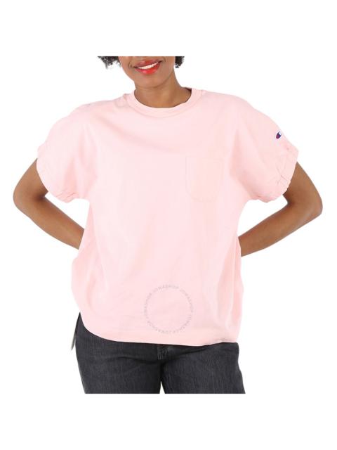 Champion Ladies Short Sleeve T-Shirt Loose Fit in Pale Pink