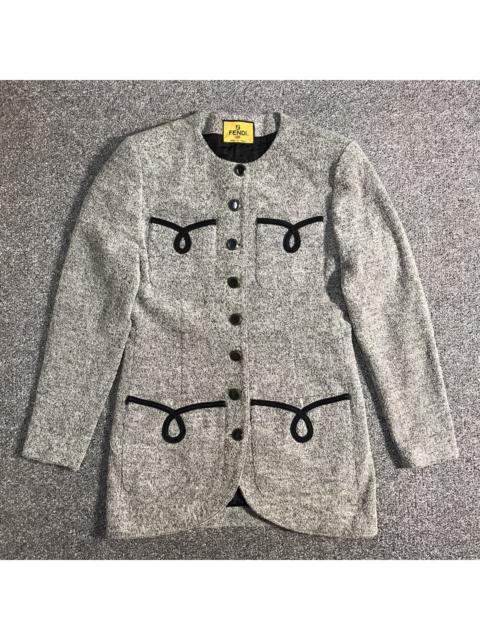Other Designers Vintage - Vintage Fendi Wool Blazer Coat