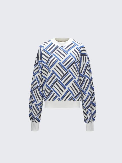 PERFECT MOMENT Stripe Crewneck Sweatshirt