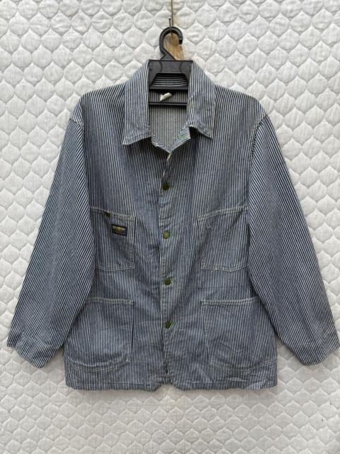 Other Designers Vintage - 💥🔥💥ARCHIVE VTG 70’s OSHKOSH HICKORY BLUE CHORE JACKET