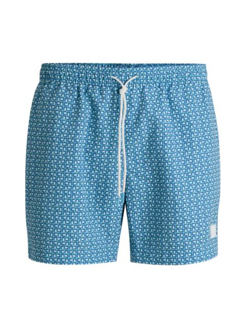 BOSS BOSS Vibe Swim Trunks in Light Blue at Nordstrom
