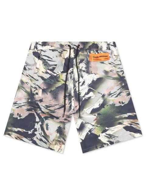 Heron Preston HERON PRESTON NYLON SWIMSHORTS - CAMOUFLAGE GREEN