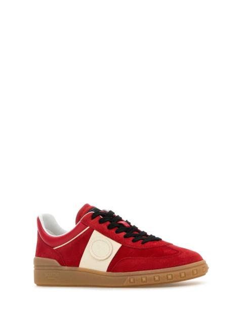 Valentino Valentino Garavani Men Coral Suede Upvillage Sneakersâ