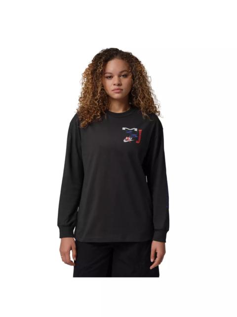 Jordan Jordan Women's Flight Oversized Long-Sleeve T-Shirt -Black
