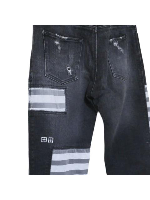 Ksubi Rare Tsubi Striped Patchwork Archive Skinny Jeans AU10