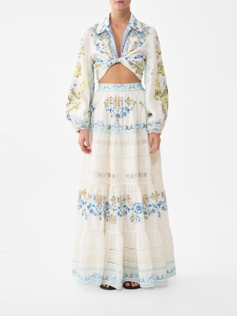 CAMILLA TIERED MAXI SKIRT