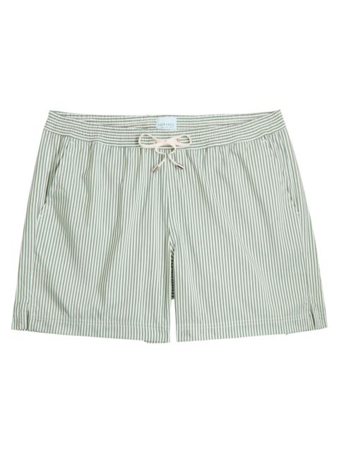 Sunspel Sunspel Striped Cotton-blend Swim Shorts