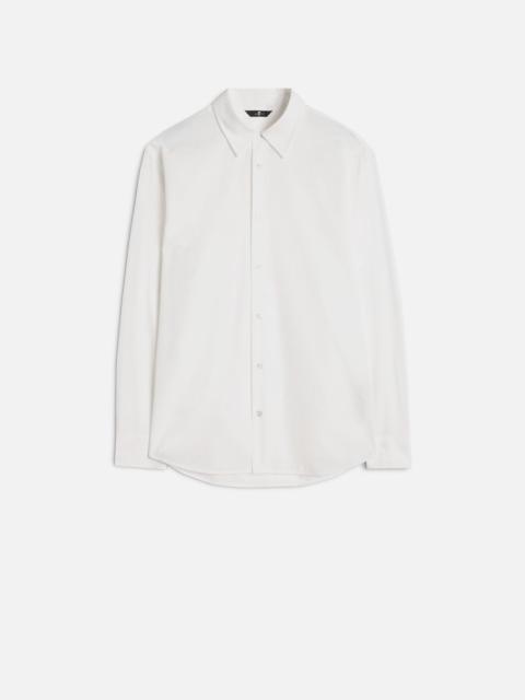 7 For All Mankind Long Sleeve Poplin Shirt in White