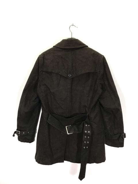 Other Designers PPFM - PPFM Plaid Checker Back Buckle Parkas Jacket