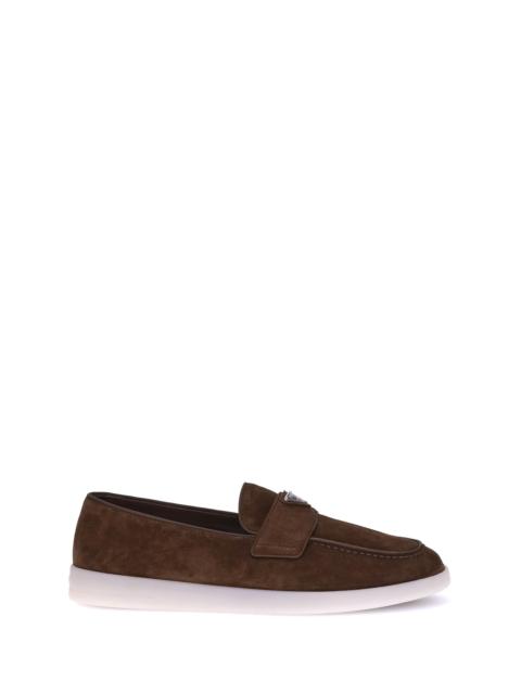 Prada Prada Suede Loafers Cacao Men