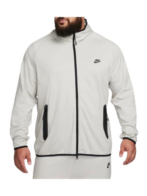 Nike Tech Men's Lightweight Knit Full-zip Hoodie "GREY/BLACK"