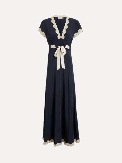 RIXO Marlice Silk Midi Dress