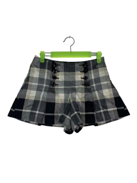 BURBERRY nova check shorts pleated with twin pocket back