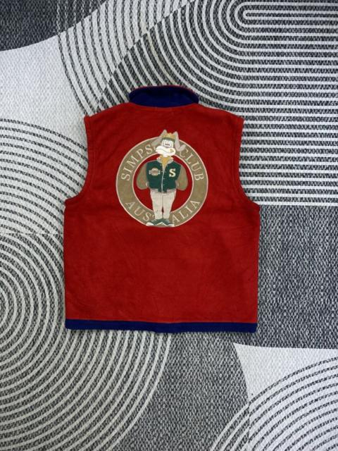 Other Designers The Simpsons - Vintage Simpson Sport Casual Big Logo Vest Zipper