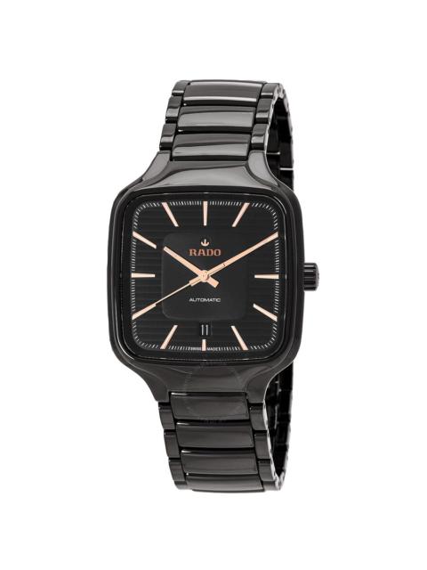 Other Designers Rado True Square Automatic Black Dial Men's Watch R27078172