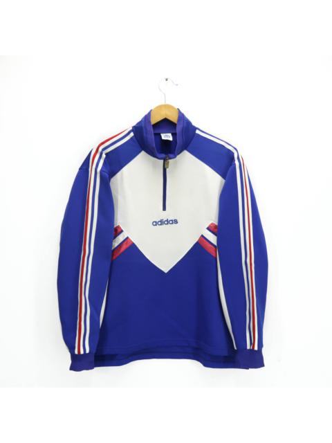 adidas Multi Color Block Half Zipper Windbreaker Made In Japan