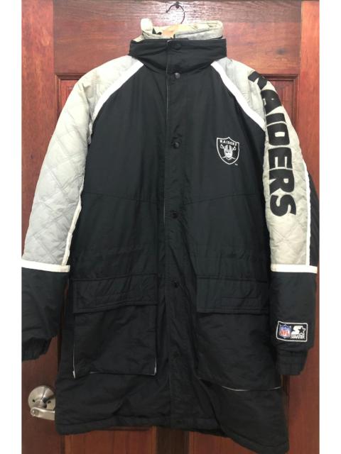 NFL X Raiders X Starter Puffer Embroidered Logo Parka Jacket