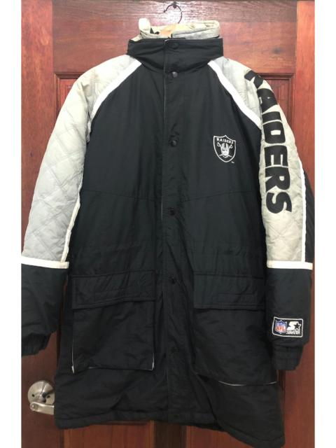 Other Designers NFL × Starter - NFL X Raiders X Starter Puffer Embroidered Logo Parka Jacket