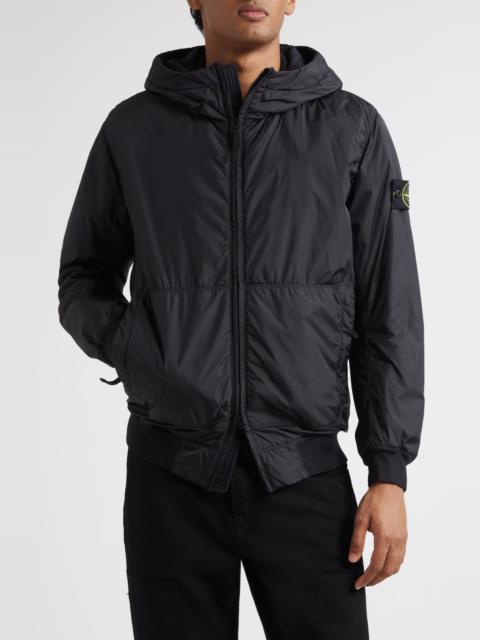 Stone Island Stone Island Hooded Bomber Jacket in V0029 Black at Nordstrom