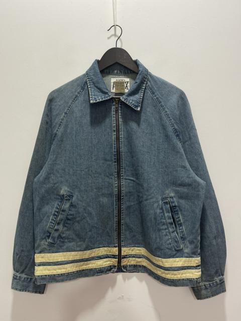 Other Designers Vintage - VINTAGE ALLIX ZIPPER DISTRESSED DENIM JACKET