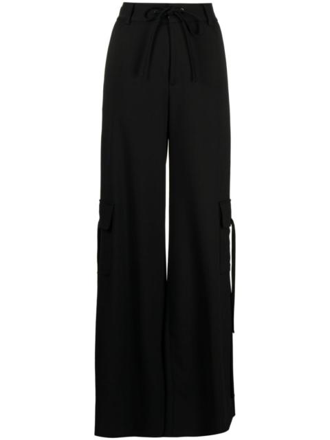 Monse high-waist side-slit cargo trousers