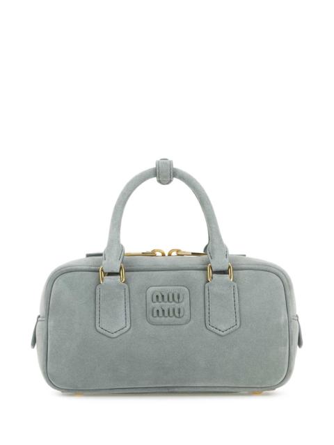 Miu Miu Miu Miu Women Powder Blue Suede Arcadie Handbag