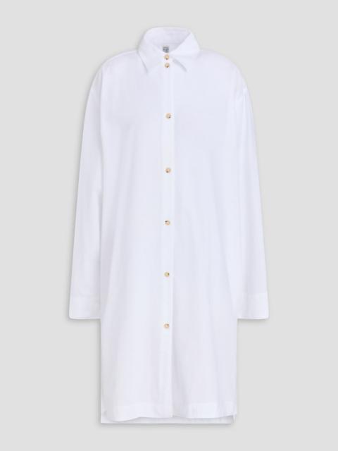 TOTEME Striped cotton-jacquard shirt dress
