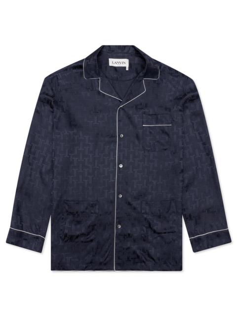 Lanvin LANVIN JASKET SHIRT PLASTRON PRINTED - MIDNIGHT BLUE