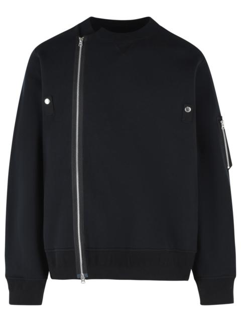 sacai Sacai Cotton Blend Sweatshirt Black Men