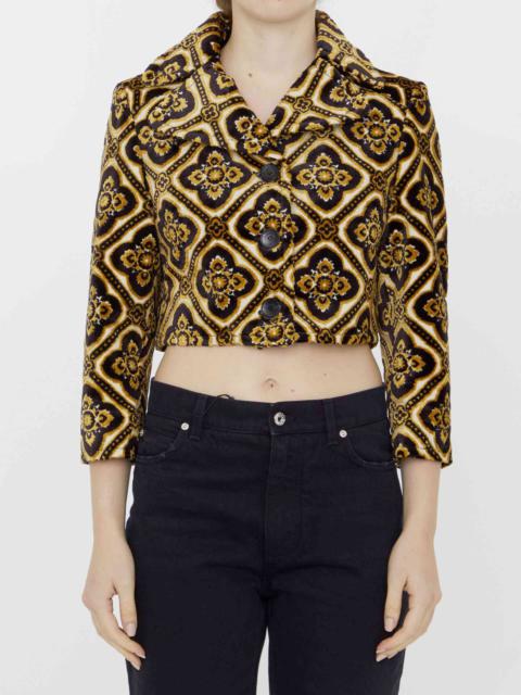 Etro Etro Women Velvet Cropped Jacket