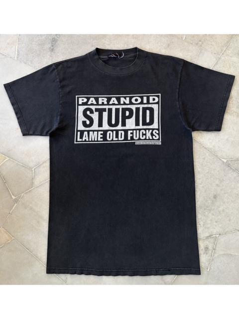 VINTAGE OLD GHOSTS PARANOID STUPID LAME OLD F**KS TEE