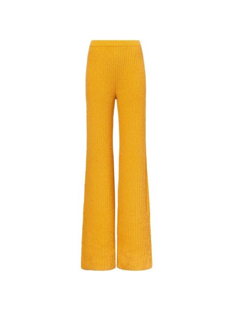 Proenza Schouler mélange bouclé flared trousers